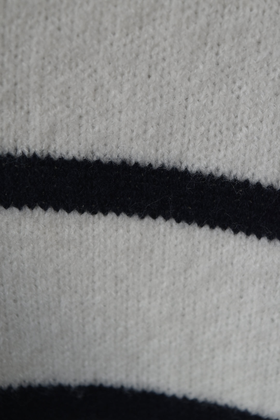 Off-White Striped Knit Polo Shirt